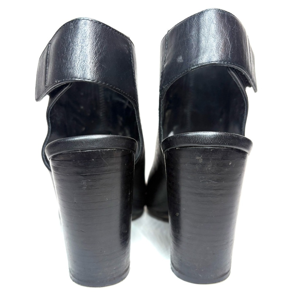Vince Black Leather Heeled Ankle Bootie | 7.5 - Picture 3 of 9
